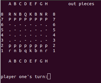 Terminal Chess Screenshot